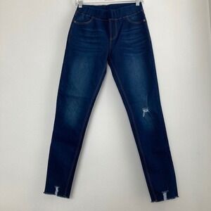 Jvini Jeggings Jeans Small Slimming Dark Wash Denim Pull On Super Stretch Skinny